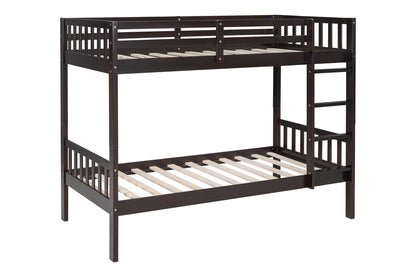 BB10 Twin/Twin Bunk Bed Espresso