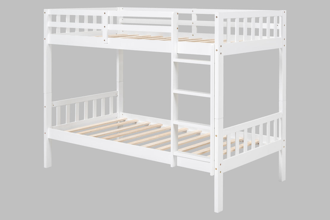 BB11 Twin/Twin Bunk Bed White