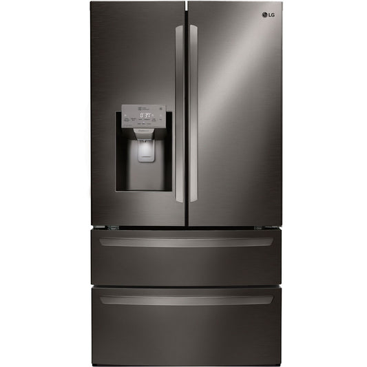 LG/LMXS28626D 28 CF 4-Door French Door, Dispenser, ThinQ - Black Stainless