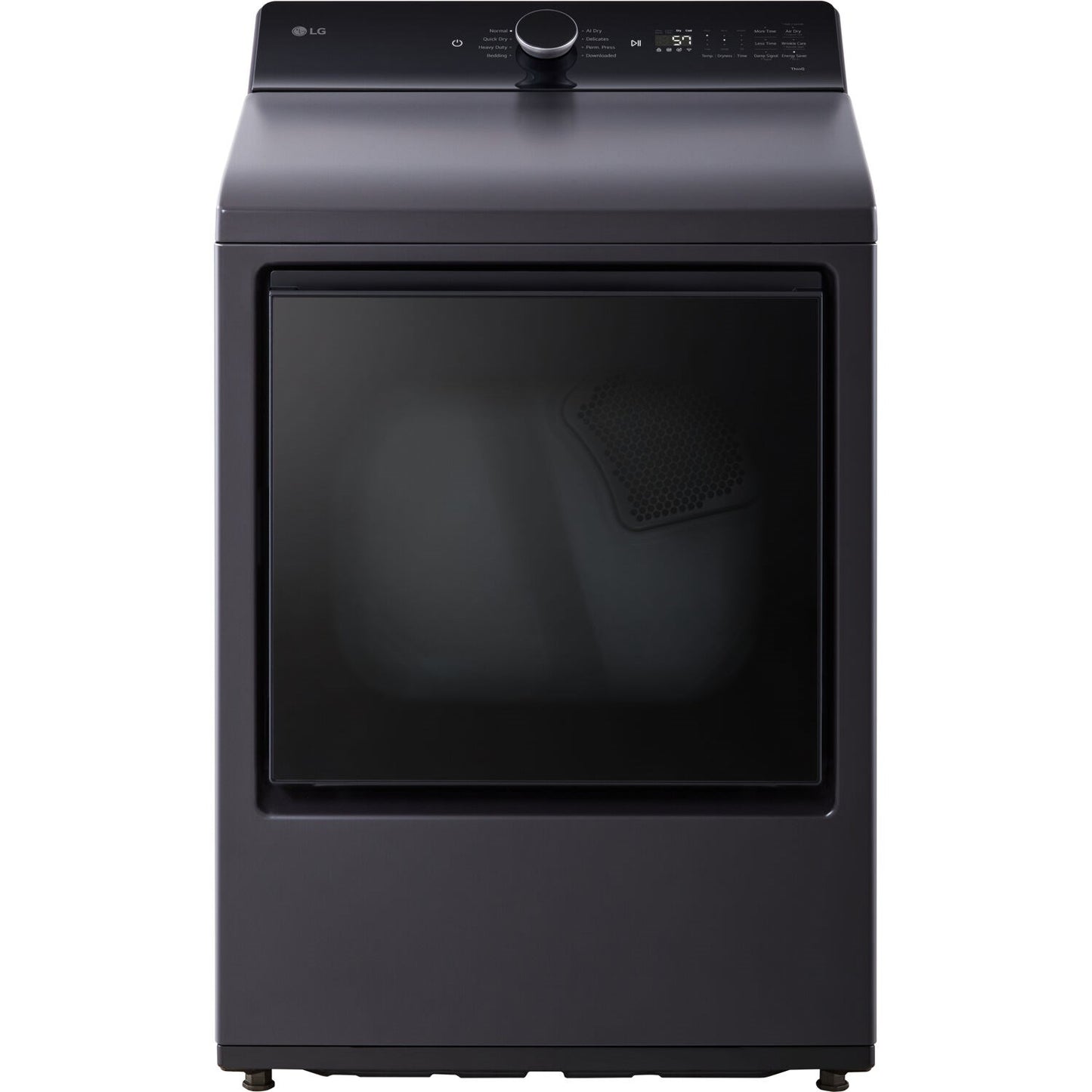 LG/DLE8400BE 7.3 CF Electric Dryer, Wi-Fi, Easy Load, AI Sensor Dry - Black Matte