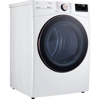 LG/DLEX4000W 7.4 CF Ultra Large Capacity Electric Dryer w/Sensor Dry, Truesteam, Wi-Fi - White