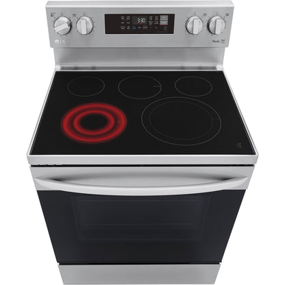 LG/LREL6323S 6.3 CF / 30" Electric Range, Convection, Air Fry, ThinQ - Stainless Replaces: LRE3061ST