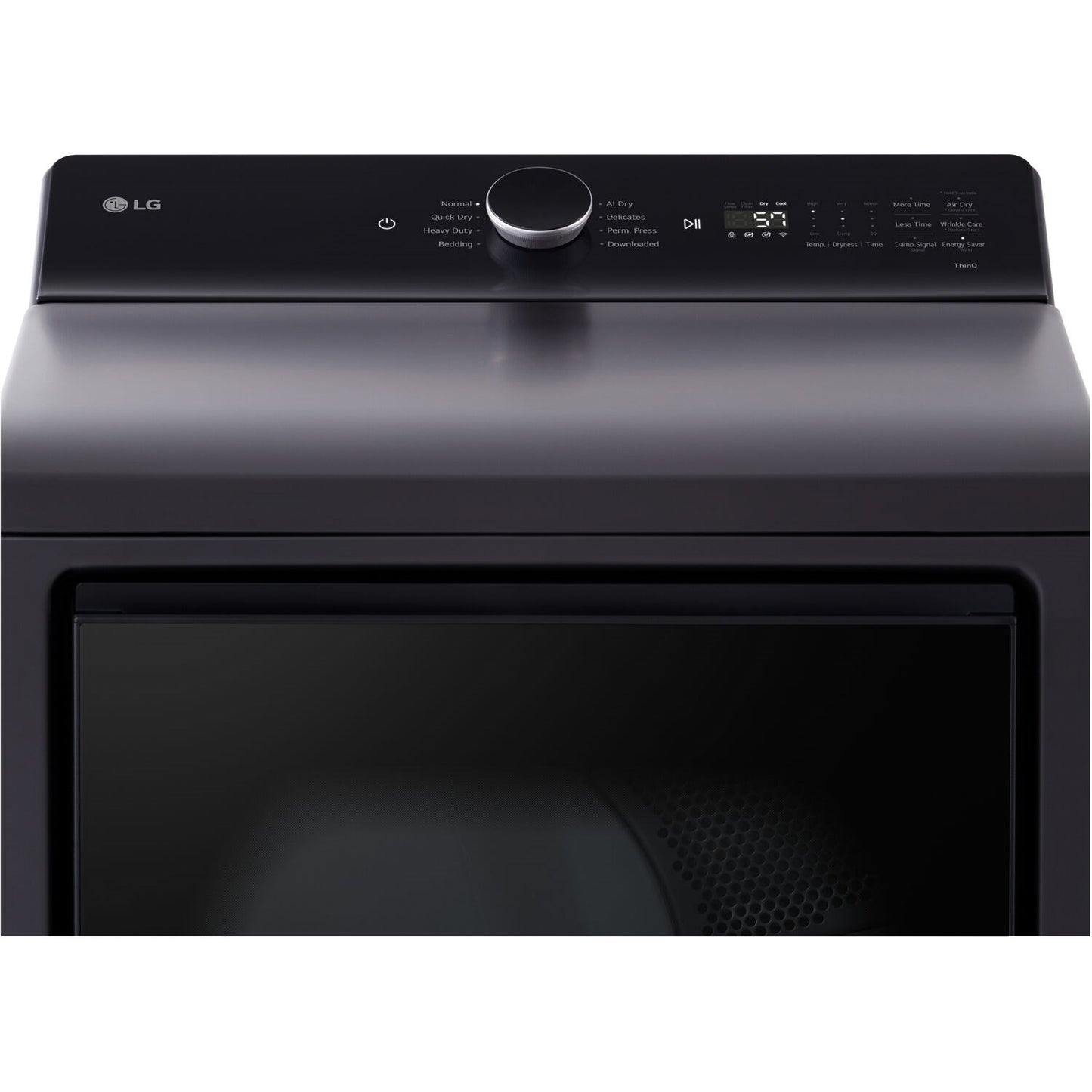 LG/DLE8400BE 7.3 CF Electric Dryer, Wi-Fi, Easy Load, AI Sensor Dry - Black Matte