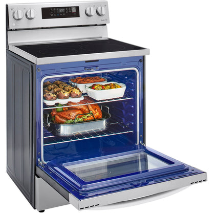 LG/LREL6323S 6.3 CF / 30" Electric Range, Convection, Air Fry, ThinQ - Stainless Replaces: LRE3061ST