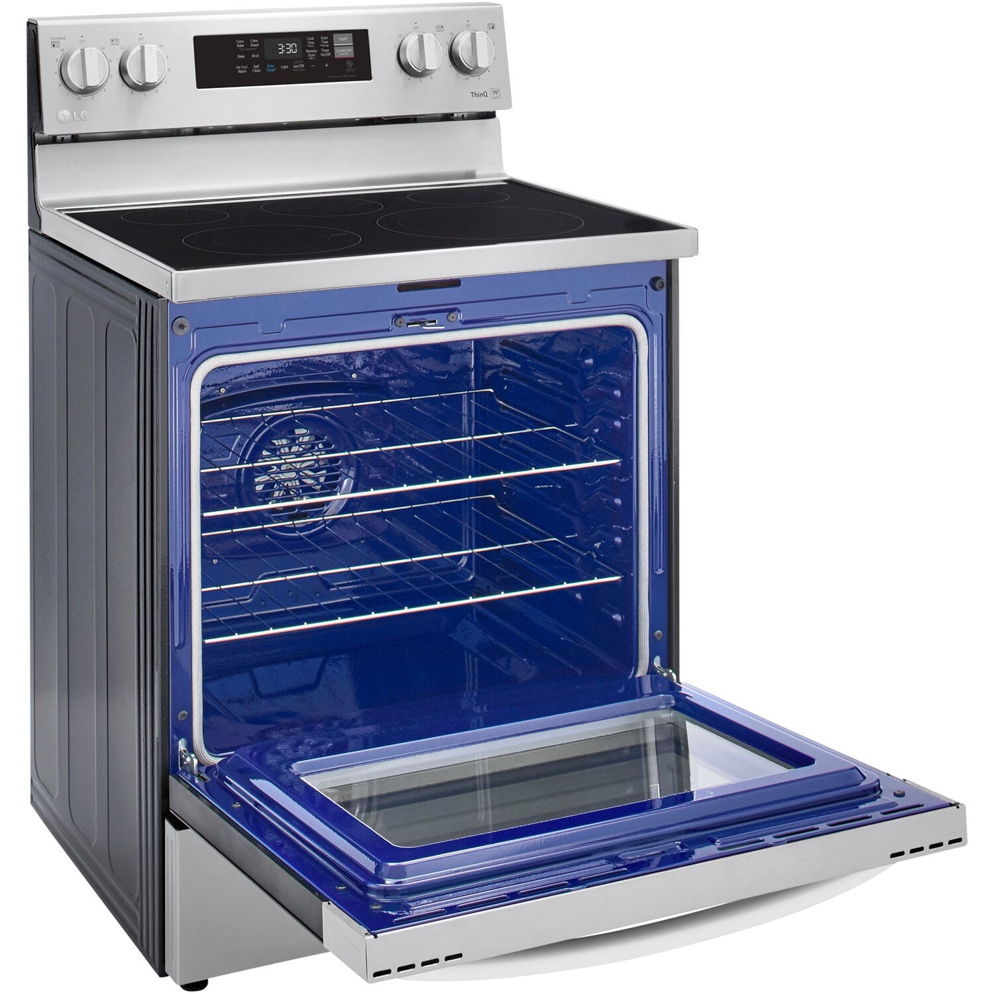 LG/LREL6323S 6.3 CF / 30" Electric Range, Convection, Air Fry, ThinQ - Stainless Replaces: LRE3061ST