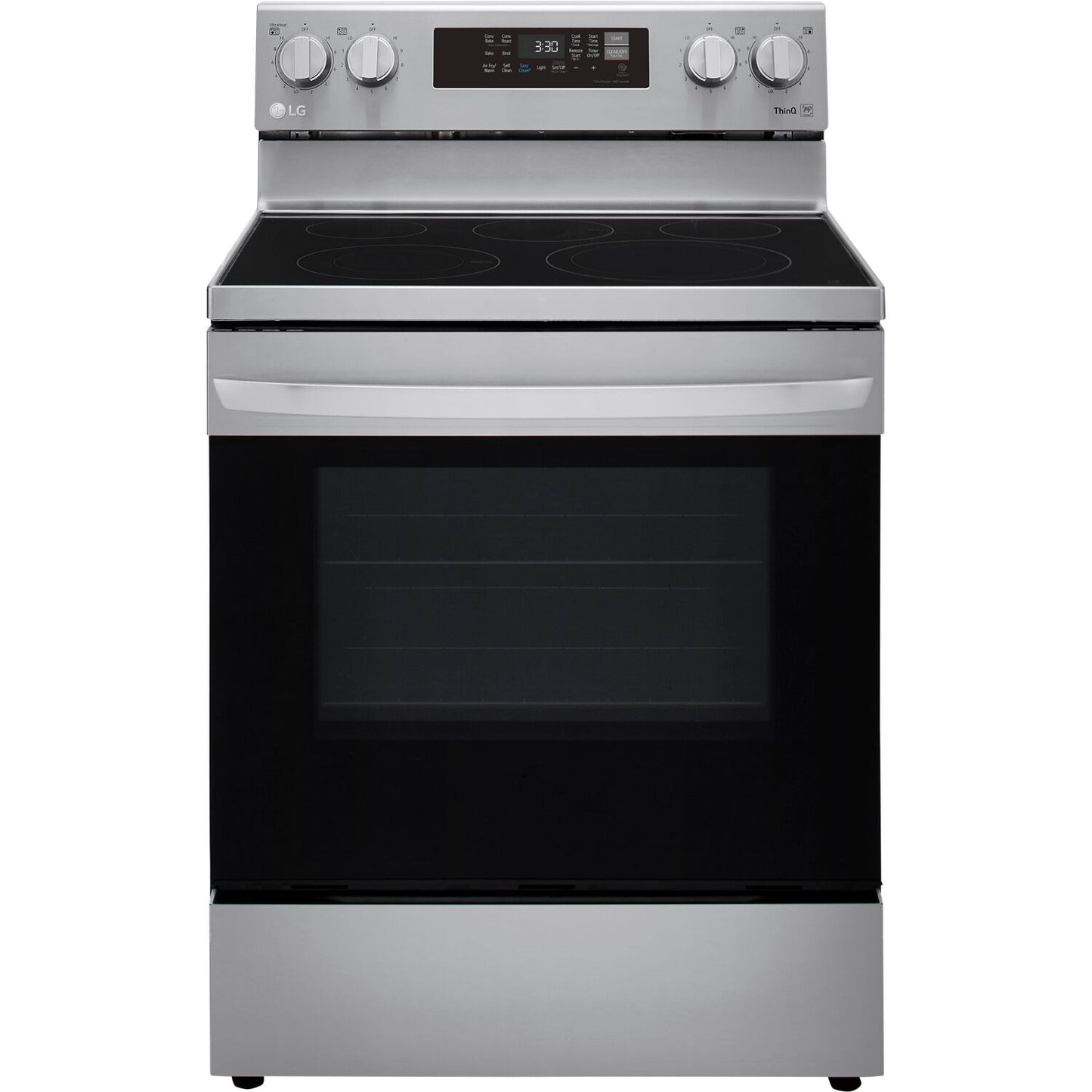 LG/LREL6323S 6.3 CF / 30" Electric Range, Convection, Air Fry, ThinQ - Stainless Replaces: LRE3061ST