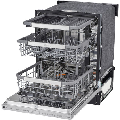 LG/LDPS6762S 24" Top Control Dishwasher, 44dB, Smart WiFi, QuadWash Pro, Dynamic Dry - Stainless