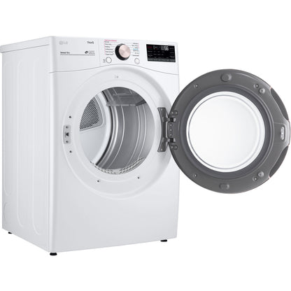 LG/DLEX4000W 7.4 CF Ultra Large Capacity Electric Dryer w/Sensor Dry, Truesteam, Wi-Fi - White