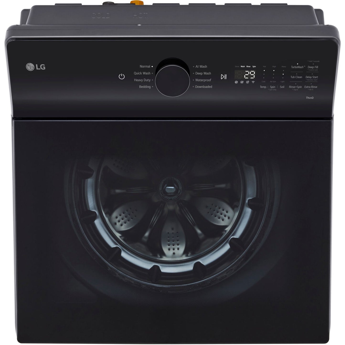 LG/WT8400CB 5.5 CF Top Load Washer, TurboWash 3D, Wi-Fi, Easy Unload - Black Matte