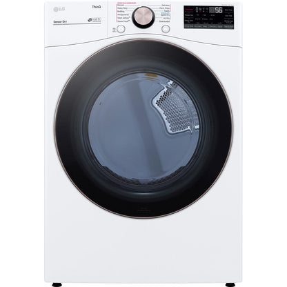 LG/DLEX4000W 7.4 CF Ultra Large Capacity Electric Dryer w/Sensor Dry, Truesteam, Wi-Fi - White