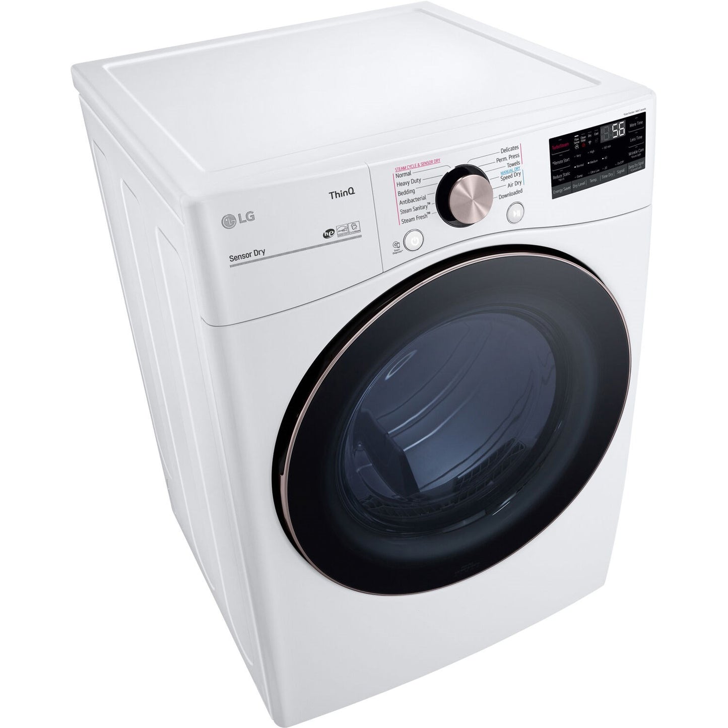 LG/DLEX4000W 7.4 CF Ultra Large Capacity Electric Dryer w/Sensor Dry, Truesteam, Wi-Fi - White