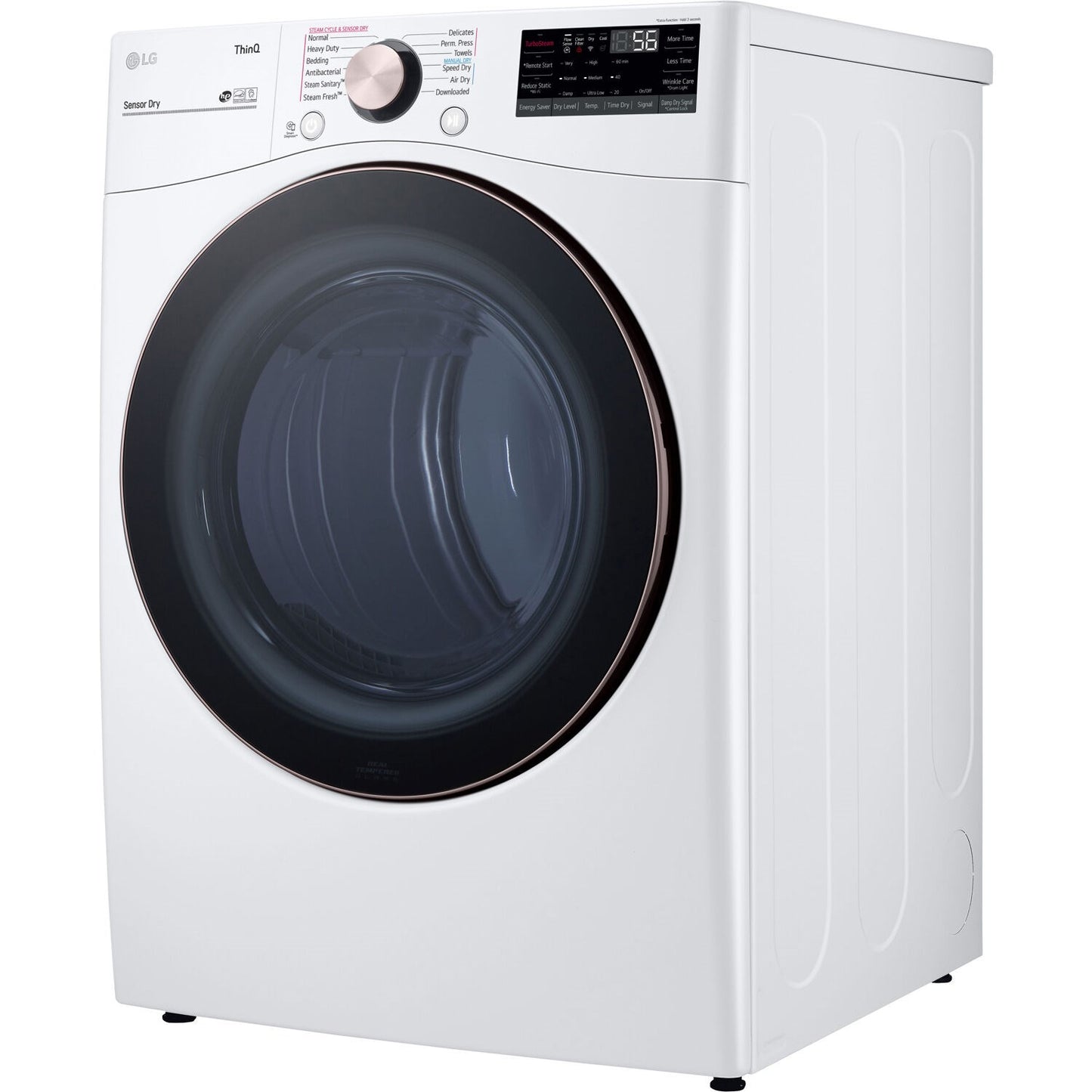 LG/DLEX4000W 7.4 CF Ultra Large Capacity Electric Dryer w/Sensor Dry, Truesteam, Wi-Fi - White