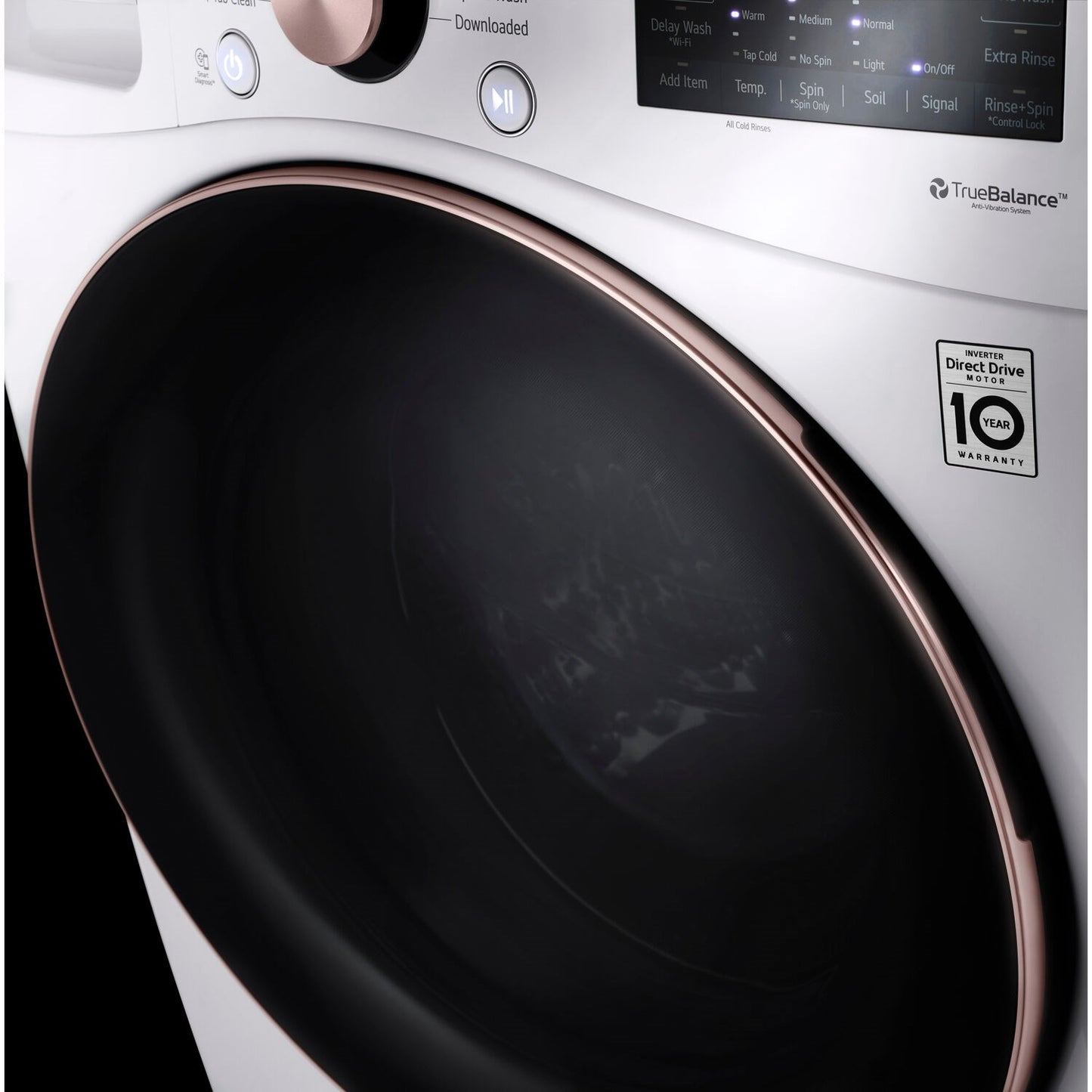 LG/WM4000HWA 4.5 CF Ultra Large Capacity FL Washer w/ AIDD, Turbowash, Steam, Wi-Fi - White