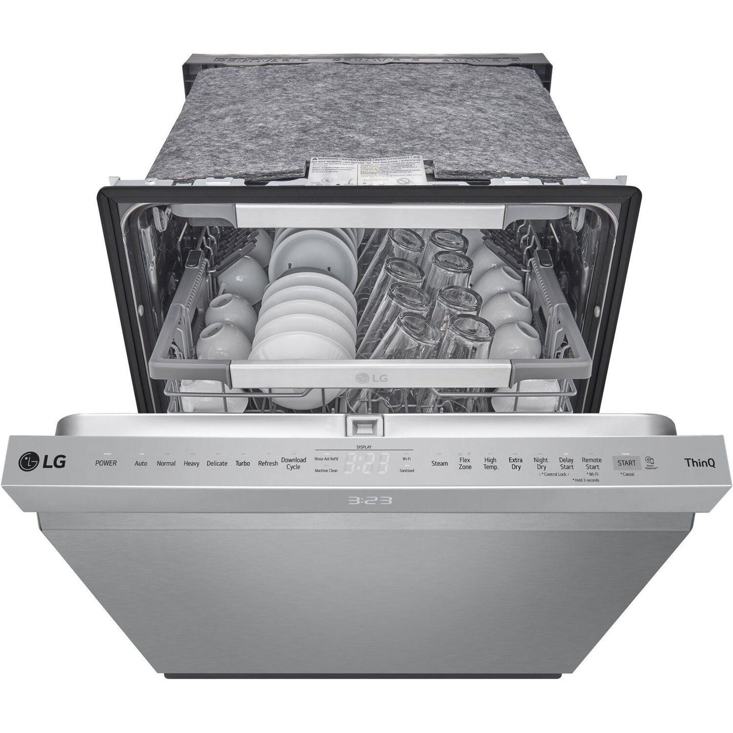 LG/LDPS6762S 24" Top Control Dishwasher, 44dB, Smart WiFi, QuadWash Pro, Dynamic Dry - Stainless