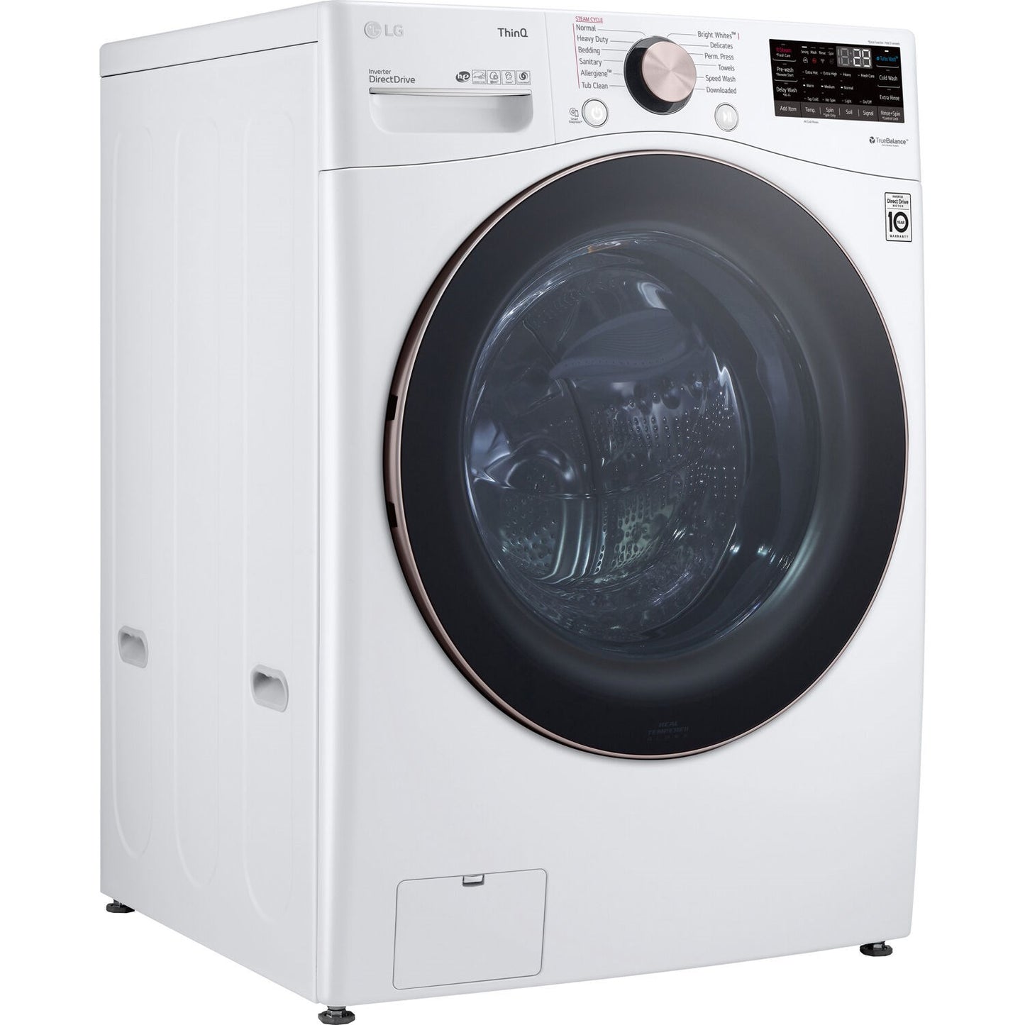 LG/WM4000HWA 4.5 CF Ultra Large Capacity FL Washer w/ AIDD, Turbowash, Steam, Wi-Fi - White